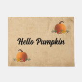 hallo Pumpkin-Herfst Deurmat (Voorkant)