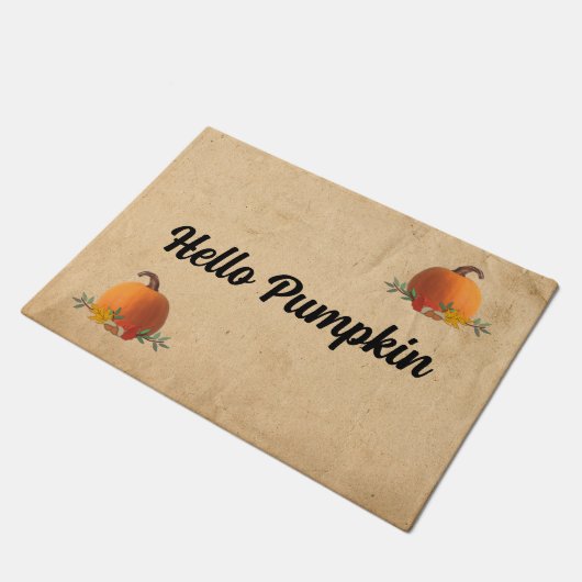 hallo Pumpkin-Herfst Deurmat (Schuin)
