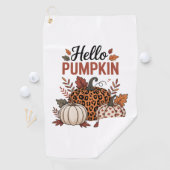 hallo Pumpkin Herfst herfst Golfhanddoek (Insitu)