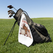 hallo Pumpkin Herfst herfst Golfhanddoek (Groen)