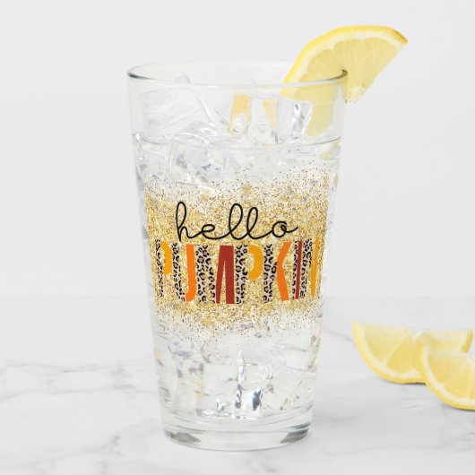 hallo Pumpkin-Herfst najaar aanpassen Glas (Achterkant ijs)