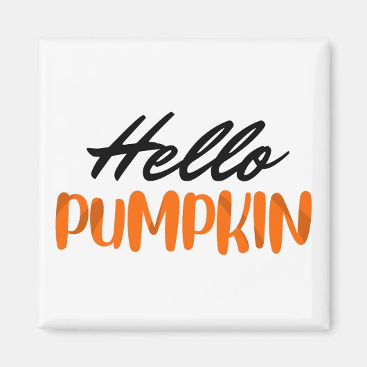 hallo Pumpkin Herfst Season Autumn Magneet (Voorkant)