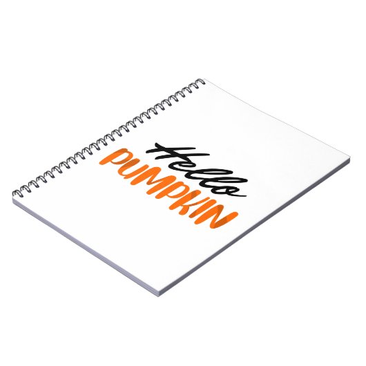 hallo Pumpkin Herfst Season Autumn Notitieboek (Linkerzijde)