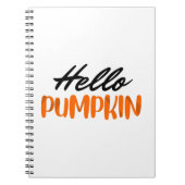hallo Pumpkin Herfst Season Autumn Notitieboek (Voorkant)