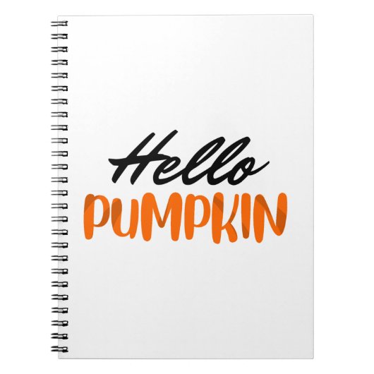 hallo Pumpkin Herfst Season Autumn Notitieboek (Voorkant)