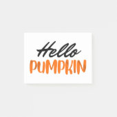 hallo Pumpkin Herfst Season Autumn Post-it® Notes (Voorkant)