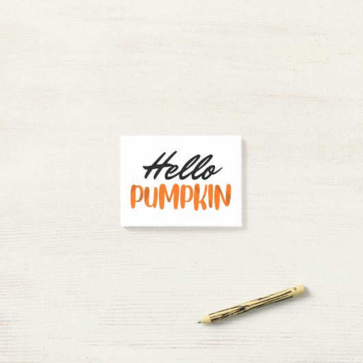 hallo Pumpkin Herfst Season Autumn Post-it® Notes (Op bureau)