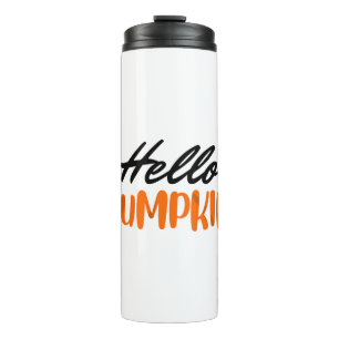 hallo Pumpkin Herfst Season Autumn Thermosbeker