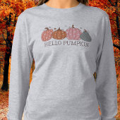 Hallo Pumpkin Herfst T-shirt met lange mouwen