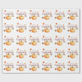 Hallo Pumpkin Holiday Gift Wrap Cadeaupapier (Vlak)