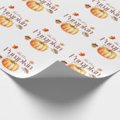 Hallo Pumpkin Holiday Gift Wrap Cadeaupapier (Hoek)