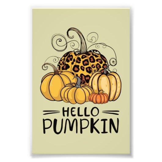Hallo Pumpkin Lover Herfst Seizoen Herfst Thanksgi Foto Afdruk (Voorkant)