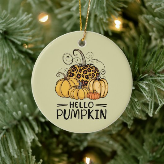 Hallo Pumpkin Lover Herfst Seizoen Herfst Thanksgi Keramisch Ornament (Boom)