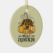 Hallo Pumpkin Lover Herfst Seizoen Herfst Thanksgi Keramisch Ornament (Rechts)