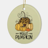 Hallo Pumpkin Lover Herfst Seizoen Herfst Thanksgi Keramisch Ornament (Links)