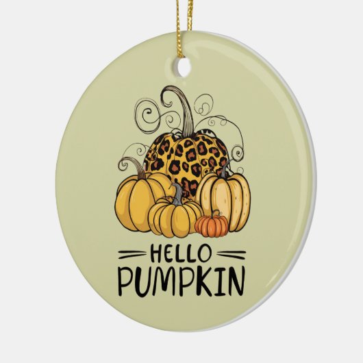 Hallo Pumpkin Lover Herfst Seizoen Herfst Thanksgi Keramisch Ornament (Links)