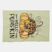 Hallo Pumpkin Lover Herfst Seizoen Herfst Thanksgi Theedoek (Horizontaal)