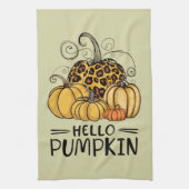 Hallo Pumpkin Lover Herfst Seizoen Herfst Thanksgi Theedoek (Verticaal)