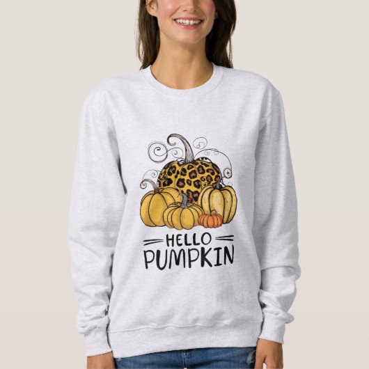 Hallo Pumpkin Lover Herfst Seizoen Herfst Thanksgi Trui (Voorkant)