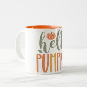 hallo Pumpkin-Mok Tweekleurige Koffiemok (Voorkant links)
