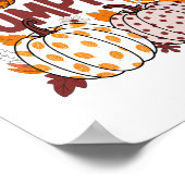 Hallo Pumpkin Png, Herfst Vibes Poster (Hoek)