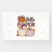 Hallo Pumpkin Png, Herfst Vibes Spandoek (Horizontaal)