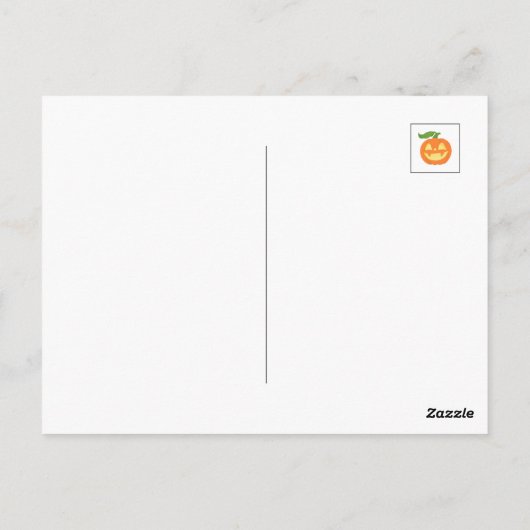 hallo Pumpkin Puppy in een pompoen Cute Kawaii Briefkaart (Achterkant)