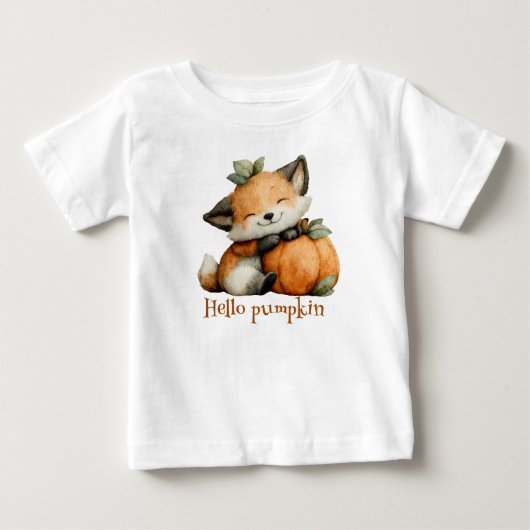 Hallo Pumpkin Schattige Fox Halloween Design (Voorkant)
