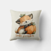 Hallo Pumpkin Schattige Fox Halloween Design Kussen (Achterkant)