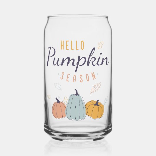 hallo Pumpkin Season Blikvorm Glas (Voorkant)