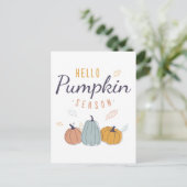 hallo Pumpkin Season Briefkaart (Staand voorkant)