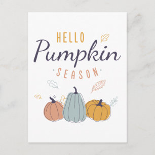 hallo Pumpkin Season Briefkaart