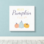 hallo Pumpkin Season Canvas Afdruk (Insitu (Houten vloer))