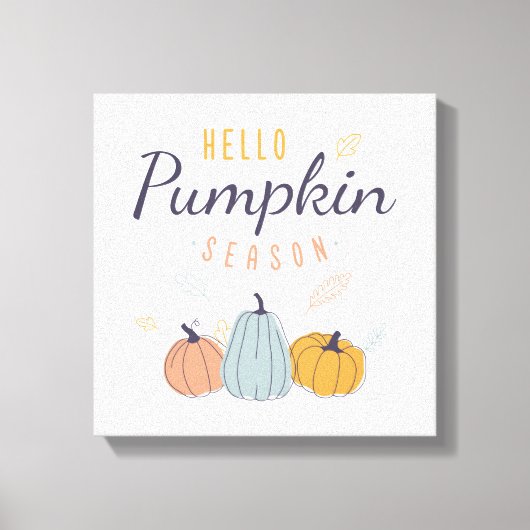 hallo Pumpkin Season Canvas Afdruk (Voorkant)