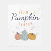hallo Pumpkin Season Fleece Deken (Voorkant)