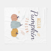 hallo Pumpkin Season Fleece Deken (Voorkant (Horizontaal))