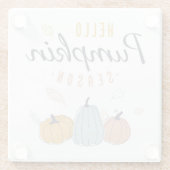 hallo Pumpkin Season Glazen Onderzetter (Achterkant)