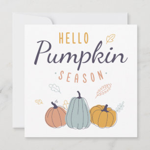 hallo Pumpkin Season Kaart