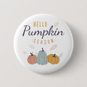 hallo Pumpkin Season Ronde Button 5,7 Cm
