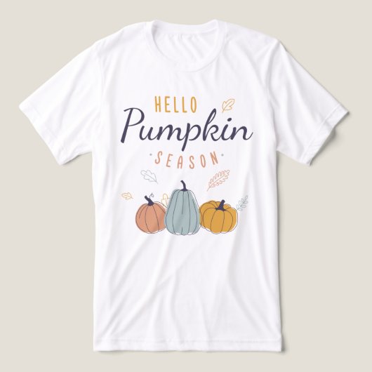 hallo Pumpkin Season Tri-Blend Shirt (Design voorkant)