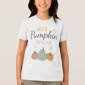 hallo Pumpkin Season Tri-Blend Shirt (Voorkant)