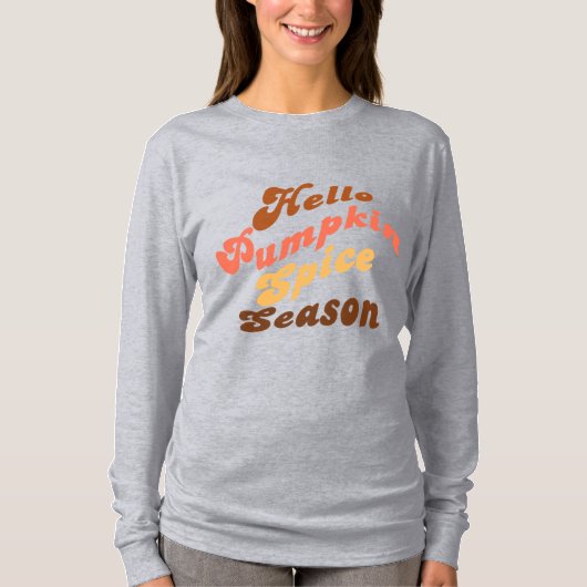 Hallo Pumpkin Spice Season T-shirt (Voorkant)