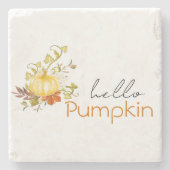 hallo Pumpkin Stenen Onderzetter (Voorkant)