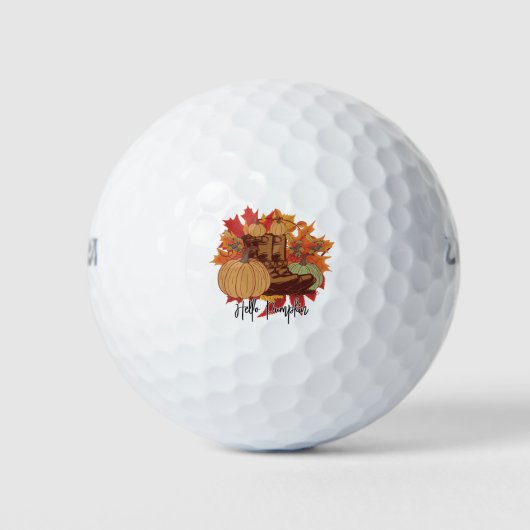 hallo Pumpkin Sublimation Golfballen (Voorkant)
