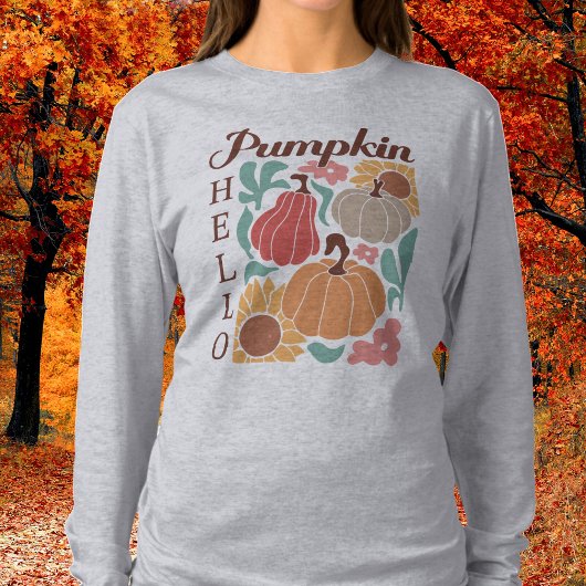 Hallo Pumpkin T-shirt met lange mouwen