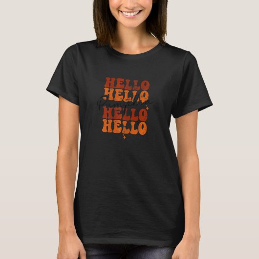 hallo Pumpkin Thanksgiving herfst T-shirt (Voorkant)