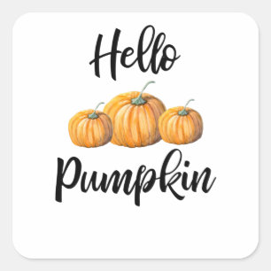 hallo Pumpkin Vierkante Sticker