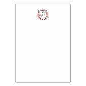 Hallo Pup a! – Happy White Dog Cartoon Design Kaart (Achterkant)