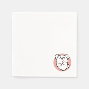 Hallo Pup a! – Happy White Dog Cartoon Design Servet