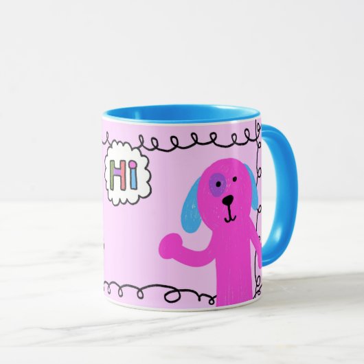 "Hallo puppy liefde" Mok (Voorkant rechts)